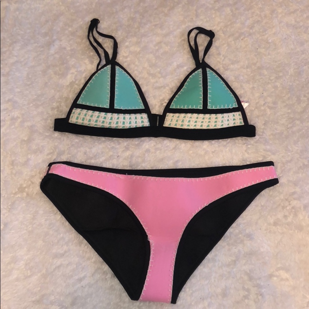 Enid day wet suit Neoprene bikini set